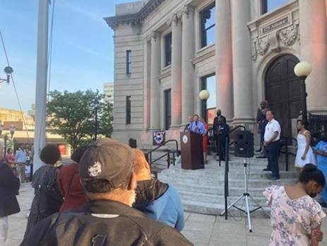 U.S. Senator Richard Blumenthal (D-CT) attended the Stamford Concerned Clergy Coalition Prayer vigil.